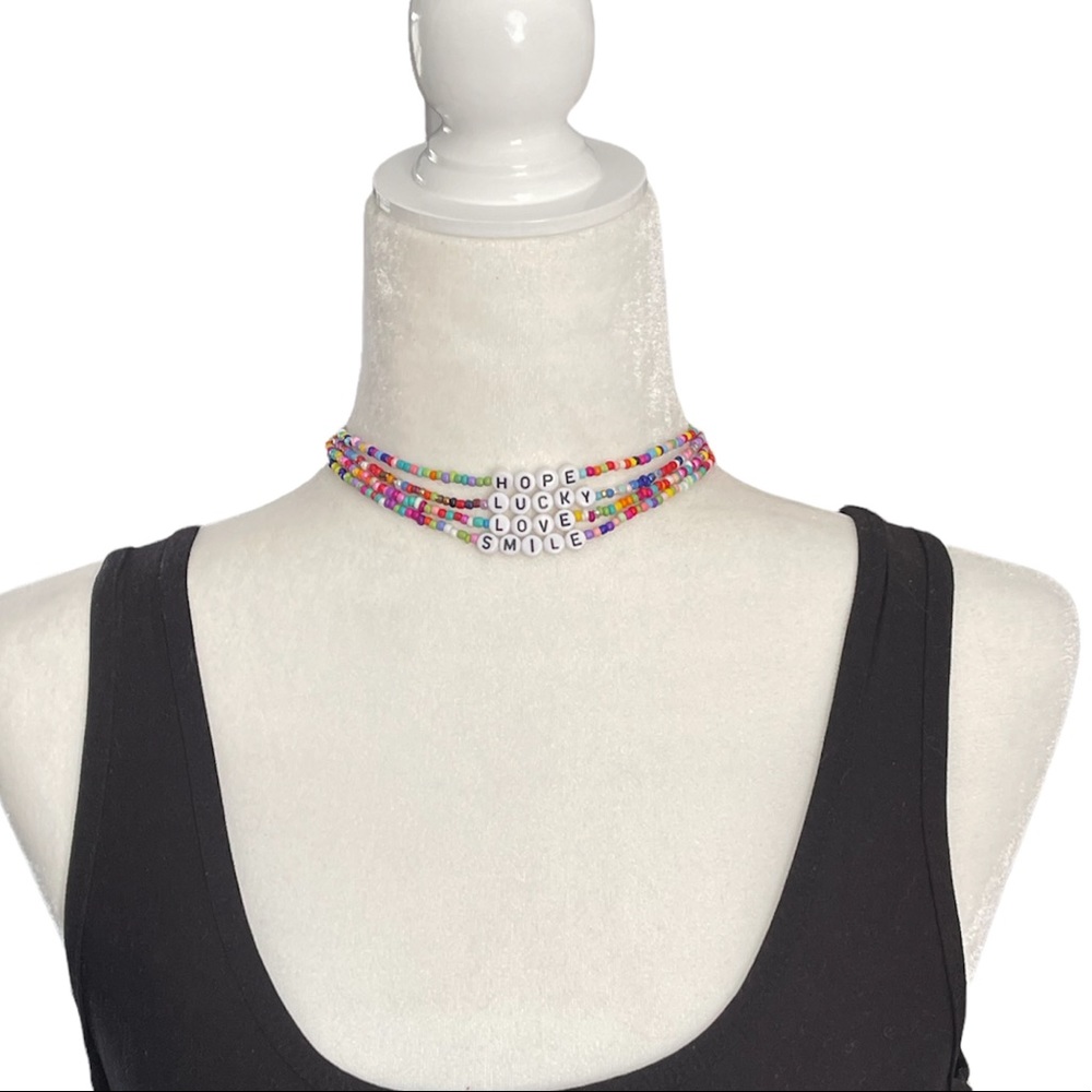 Letter Beaded Necklaces